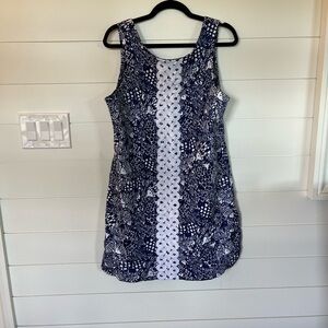 Lily Pulitzer for Target Blue and White Upstream Fish Dress